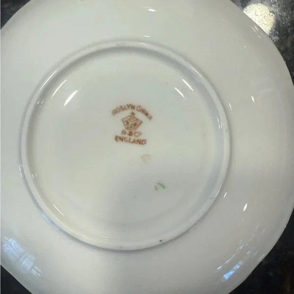 VTG Roslyn R & Co.China~Imari~2987~Like Green~HeavyGold~Side Bread Plate